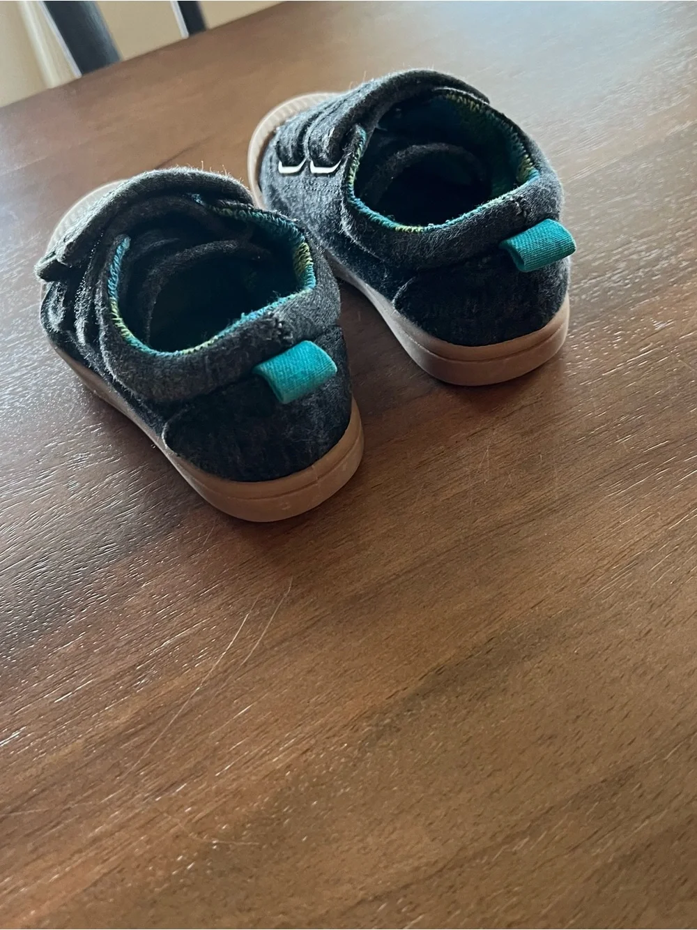 ⚡️3/$20 Charcoal Sneakers with Tan Soles - baby/toddler size 5